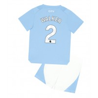 Koszulka piłkarska Manchester City Kyle Walker #2 Strój Domowy dla dzieci 2023-24 tanio Krótki Rękaw (+ Krótkie spodenki)